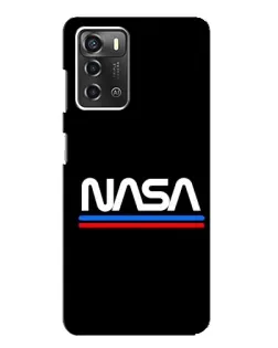 Чохол для ZTE Blade A52 з картинкою «NASA — класика Red Blue»