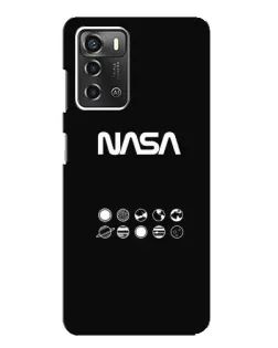 Чохол для ZTE Blade A52 з картинкою «NASA — технічний принт»