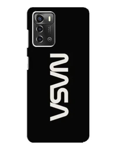 Чохол для ZTE Blade A52 з картинкою «NASA — вертикальний логотип»