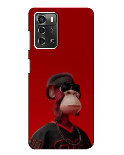Чохол для ZTE Blade A52 з картинкою «Bored Ape в червоному»
