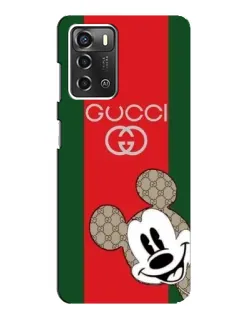 Чохол для ZTE Blade A52 з картинкою «Gucci — смуги та Міккі»