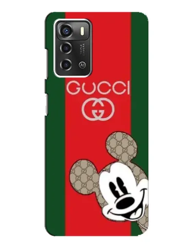 Чохол для ZTE Blade A52 з картинкою «Gucci — смуги та Міккі»
