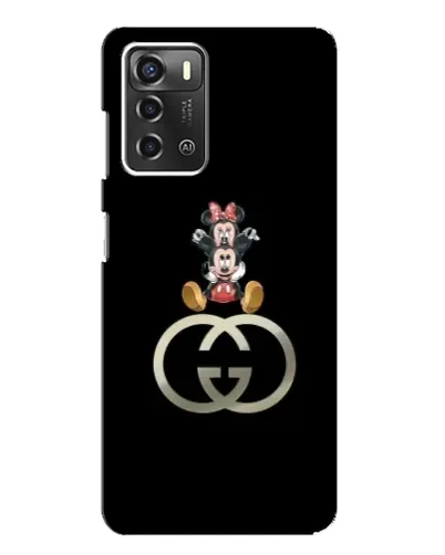 Чохол для ZTE Blade A52 з картинкою «Мінні Маус на лого»