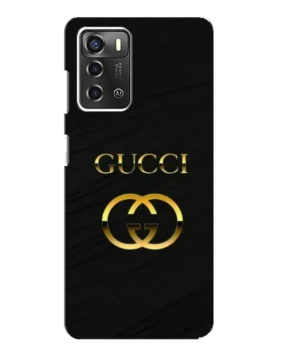 Чохол для ZTE Blade A52 з картинкою «Золотий логотип Gucci»