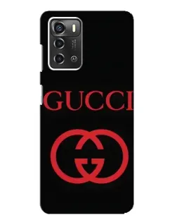 Чохол для ZTE Blade A52 з картинкою «Gucci — червоний логотип»