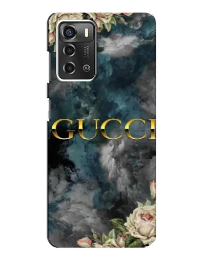 Чохол для ZTE Blade A52 з картинкою «Абстрактні квіти Gucci»