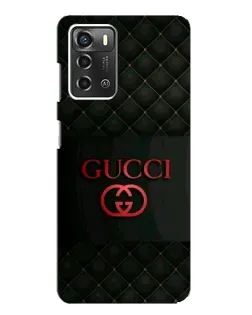 Чохол для ZTE Blade A52 з картинкою «Gucci — стьобаний чорний»