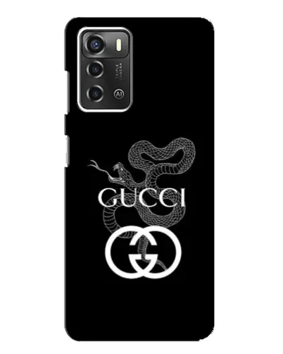 Чохол для ZTE Blade A52 з картинкою «Gucci — срібна змія»