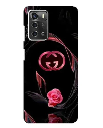 Чохол для ZTE Blade A52 з картинкою «Gucci — неонова троянда»