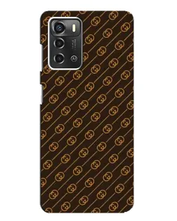 Чохол для ZTE Blade A52 з картинкою «Gucci — золоті діагоналі»