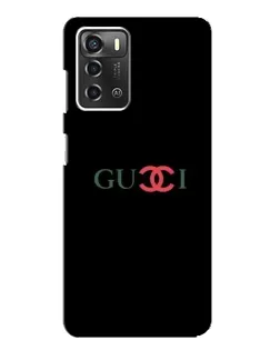 Чохол для ZTE Blade A52 з картинкою «Gucci — червоний градієнт»