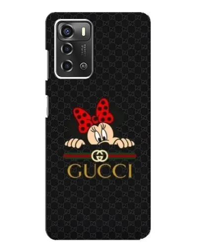Чохол для ZTE Blade A52 з картинкою «Мінні Маус Gucci — чорний»