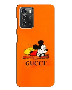 Чехол для ZTE Blade A52 с картинкой «Микки Маус Gucci — оранж» Чехол для ZTE Blade A52 с картинкой «Микки Маус Gucci — оранж»