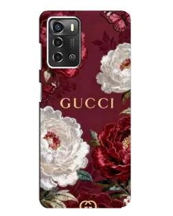 Чехол для ZTE Blade A52 с картинкой «Gucci — бордовые розы» Чехол для ZTE Blade A52 с картинкой «Gucci — бордовые розы»