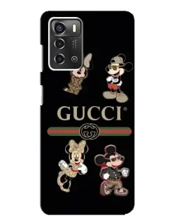 Чехол для ZTE Blade A52 с картинкой «Gucci — герои Disney и монограмма» Чехол для ZTE Blade A52 с картинкой «Gucci — герои Disney и монограмма»