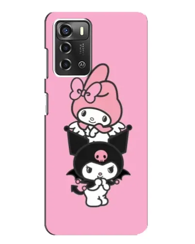 Чехол для ZTE Blade A52 с картинкой «My Melody и Kuromi»