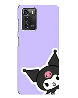 Чехол для ZTE Blade A52 с картинкой «Забавная Kuromi»