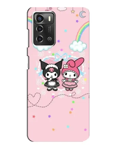 Чехол для ZTE Blade A52 с картинкой «My Melody и Kuromi»