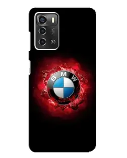 Чохол для ZTE Blade A52 з картинкою «Логотип BMW — спалах»