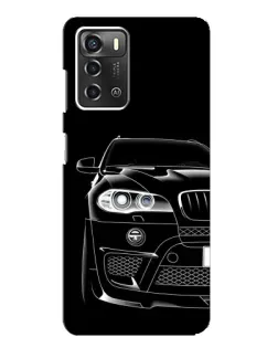 Чохол для ZTE Blade A52 з картинкою «Темний силует BMW»