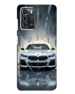 Чохол для ZTE Blade A52 з картинкою «BMW у світлі фар»