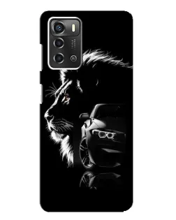 Чохол для ZTE Blade A52 з картинкою «BMW та лев»