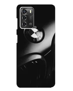 Чохол для ZTE Blade A52 з картинкою «Емблема BMW — макро»