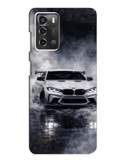 Чохол для ZTE Blade A52 з картинкою «BMW крізь туман»