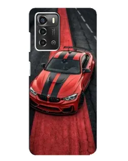 Чохол для ZTE Blade A52 з картинкою «BMW на червоній доріжці»