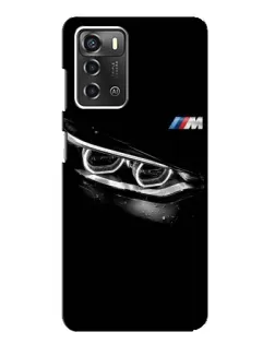 Чехол для ZTE Blade A52 с картинкой «BMW — взгляд тигра»