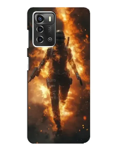 Чохол для ZTE Blade A52 з картинкою «BMW — швидкість у дощі»