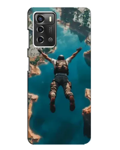 Чохол для ZTE Blade A52 з картинкою «PUBG — вільне падіння»