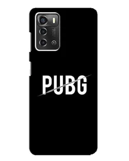 Чохол для ZTE Blade A52 з картинкою «PUBG — білий логотип»