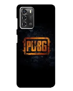 Чохол для ZTE Blade A52 з картинкою «PUBG — золотий логотип»