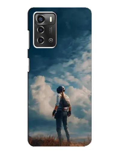 Чохол для ZTE Blade A52 з картинкою «Герой PUBG на скелі»