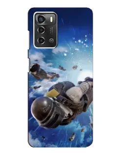 Чохол для ZTE Blade A52 з картинкою «Десант PUBG — стрибок»