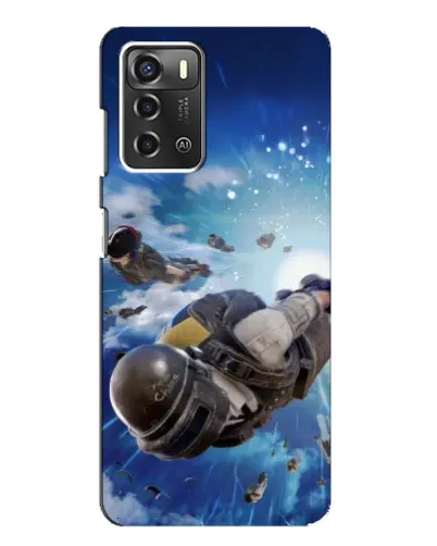 Чохол для ZTE Blade A52 з картинкою «Десант PUBG — стрибок»