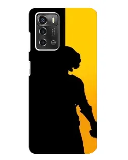 Чохол для ZTE Blade A52 з картинкою «Тінь воїна PUBG»
