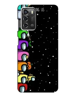 Чохол для ZTE Blade A52 з картинкою «Команда Among Us»