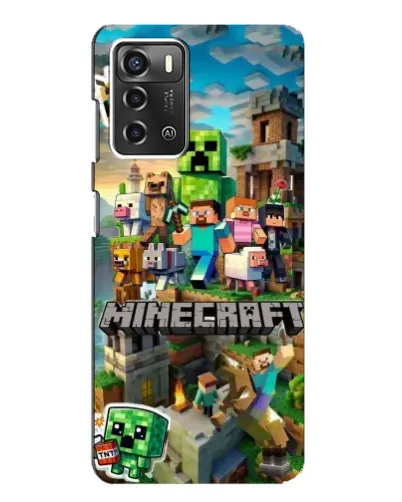 Чохол для ZTE Blade A52 з картинкою «Замок Minecraft»