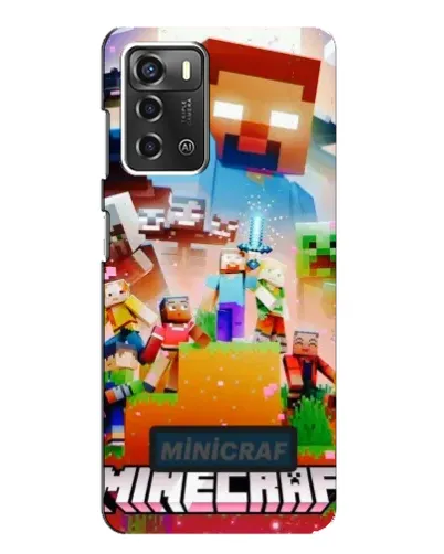 Чохол для ZTE Blade A52 з картинкою «Minecraft герої гри»