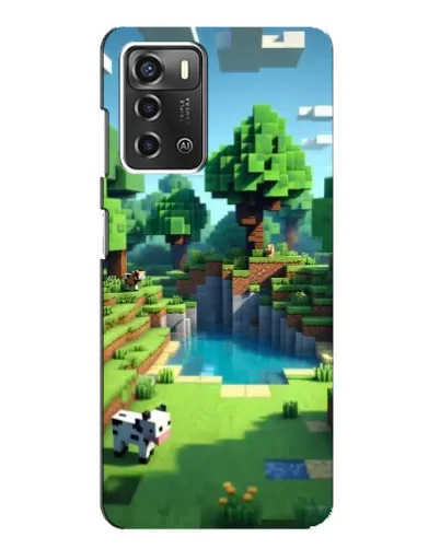Чохол для ZTE Blade A52 з картинкою «Minecraft літній день»