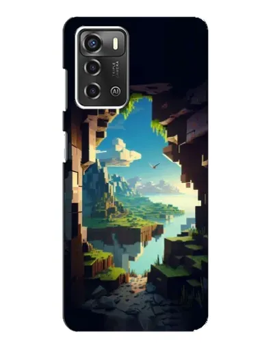 Чохол для ZTE Blade A52 з картинкою «Вид з печери»