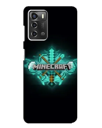 Чохол для ZTE Blade A52 з картинкою «Minecraft Diamond лого»
