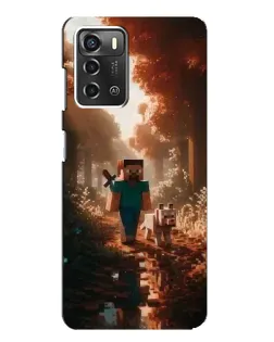 Чохол для ZTE Blade A52 з картинкою «Стів у лісі»