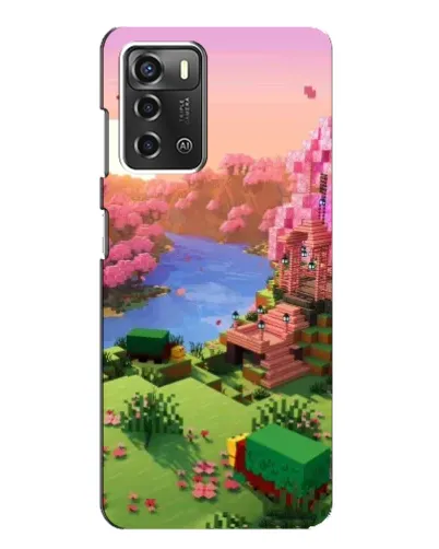 Чохол для ZTE Blade A52 з картинкою «Рожеве дерево Minecraft»