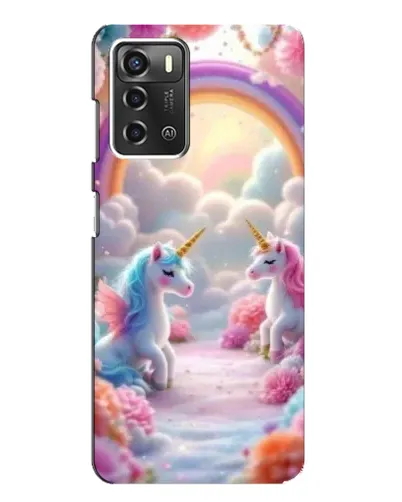 Чехол для ZTE Blade A52 с картинкой «Радуга и единороги» Чехол для ZTE Blade A52 с картинкой «Радуга и единороги»