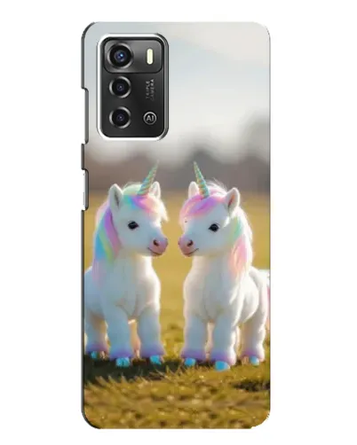 Чехол для ZTE Blade A52 с картинкой «Пара единорогов» Чехол для ZTE Blade A52 с картинкой «Пара единорогов»
