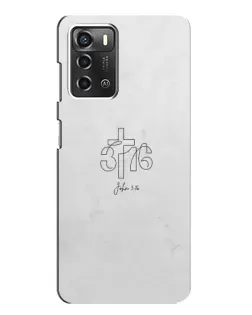 Чехол для ZTE Blade A52 с картинкой «Иоанна 3:16 Крест» Чехол для ZTE Blade A52 с картинкой «Иоанна 3:16 Крест»