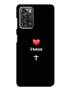 Чехол для ZTE Blade A52 с картинкой «Сердце - Jesus» Чехол для ZTE Blade A52 с картинкой «Сердце - Jesus»